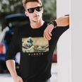 サーフィン ノーフォークテリア 神奈川波 和 犬 面白い 長袖Tシャツ 彼への贈り物