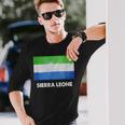 シエラレオネ国旗tシャツ 長袖Tシャツ 彼への贈り物