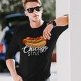 シカゴスタイル ホットドッグギフト ホットドッグ 長袖Tシャツ 彼への贈り物