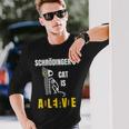 シュレーディンガーの猫は生きている シュレーディンガーの猫の科学者たち 長袖Tシャツ 彼への贈り物