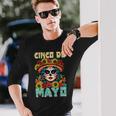 シンコ デ マヨ スケルトン ラ カトリーナ カラベラ フローラル メキシカン 長袖tシャツ 長袖Tシャツ 彼への贈り物