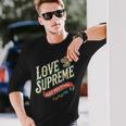 ジャズ愛好家のためのラブシュプリームジャズフェスティバル 長袖Tシャツ 彼への贈り物