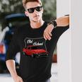 ジャパニーズクラシックチューナー、ドリフトカー、メンズオールドスクールホットロッド 長袖Tシャツ 彼への贈り物