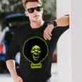 ジョージ・クリントン・ファンカデリック・グリーン・マゴット・ブレイン 長袖tシャツ 長袖Tシャツ 彼への贈り物