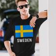 スウェーデン スウェーデンの国旗 長袖Tシャツ 彼への贈り物