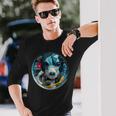 スピリットガイド-犬 長袖Tシャツ 彼への贈り物