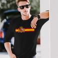 スペイン国旗エスパーニャカラーバンド マドリッドバルセロナ 長袖Tシャツ 彼への贈り物