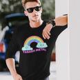 スラッシュメタルシャツ 皮肉な面白いスラッシュメタルミュージック 長袖Tシャツ 彼への贈り物