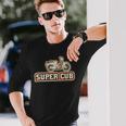 スーパーカブc100 原付バイク レトロジャパン 長袖tシャツ 長袖Tシャツ 彼への贈り物
