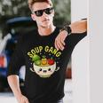スープギャング かわいい 野菜 ボウル入り かわいい 料理 楽しい 長袖Tシャツ 彼への贈り物