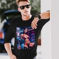 セクシーガールグラフィックtシャツ セクシーラティーナビキニモデル&スポーツカー 長袖Tシャツ 彼への贈り物