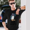センドブーツペンギンファニーアパレル 長袖Tシャツ 彼への贈り物