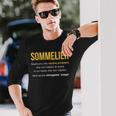 ソムリエ定義 長袖Tシャツ 彼への贈り物