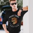 タイガー ムエタイ バンコク ジム レトロ ヴィンテージ 長袖Tシャツ 彼への贈り物