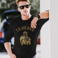 タイ旅行象のお土産。 長袖Tシャツ 彼への贈り物