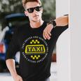 タクシードライバーと皮肉キャブ運転 面白いタクシードライバー 長袖Tシャツ 彼への贈り物