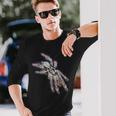 タランチュラホワイトスパイダートーゴスターバーストヒヒ 長袖Tシャツ 彼への贈り物
