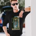 タロットカード The High Priestess ビンテージカード2 長袖tシャツ 長袖Tシャツ 彼への贈り物