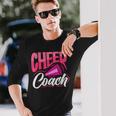 チアコーチ チアリーダー コーチ チアリーディングコーチ 長袖Tシャツ 彼への贈り物
