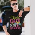 チアチアリーディングコーチ チアコーチ ミニヒューマンのチアコーチ 長袖Tシャツ 彼への贈り物