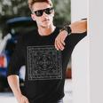 チベット曼荼羅 ヤントラ ヴァジュラ マントラ ヴァジュラーナ 仏教 長袖Tシャツ 彼への贈り物