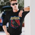 チペワ アメリカインディアン部族 レイヴン インターステート バッジ 長袖Tシャツ 彼への贈り物