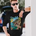 チャオ・ア・ベラ イタリア アマルフィ海岸 ポジターノ地中海 長袖Tシャツ 彼への贈り物