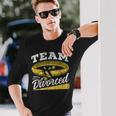 チーム・バツイチ 元 セパレート 皮肉 離婚 長袖Tシャツ 彼への贈り物