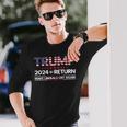 トランプ 2024 ザ・リターン 長袖Tシャツ 彼への贈り物