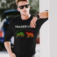 トレーダーtシャツストックtシャツデイトレードシャツマーケット外国為替 長袖Tシャツ 彼への贈り物