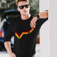 ドイツ国旗 面白い ドイツの遺産 ルーツ ヴィンテージ ドイツ国旗 長袖Tシャツ 彼への贈り物