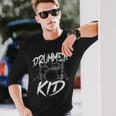 ドラマー ドラムセット ヴィンテージ ドラマー キッズ 長袖Tシャツ 彼への贈り物