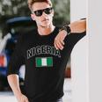 ナイジェリア国旗 誇り高きナイジェリア 長袖Tシャツ 彼への贈り物