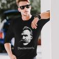 ニーチェ・ザラトゥストラ-ユーバーメンシュ哲学-超人 長袖Tシャツ 彼への贈り物