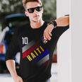 ハイチ国旗 ハイチのプライド愛好家 長袖Tシャツ 彼への贈り物