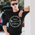 ハレ クリシュナ マントラ インドフルートピーコックフェザー トゥルシーマーラー 長袖tシャツ 長袖Tシャツ 彼への贈り物