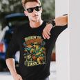 バイクでアイスコーヒーを飲むラーチャー面白いdigor 長袖Tシャツ 彼への贈り物