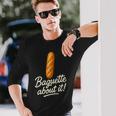 バゲット好き フランス ベーカリー フランスパン 長袖Tシャツ 彼への贈り物