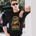 パンと絶滅を避ける恐竜ケトユーモア。 長袖tシャツ 長袖Tシャツ 彼への贈り物