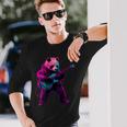 パンダプレイギター 長袖Tシャツ 彼への贈り物