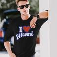 ヒロミ大好き 長袖Tシャツ 彼への贈り物