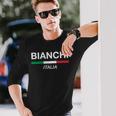 ビアンキ イタリア 家族名 イタリア 国旗 長袖tシャツ 長袖Tシャツ 彼への贈り物