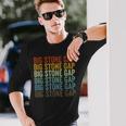ビッグ・ストーン・ギャップ・シティ・レトロ 長袖Tシャツ 彼への贈り物