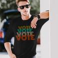 ビンテージ 中間選挙 投票 メンズ レディース 中期 長袖Tシャツ 彼への贈り物