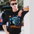 ビンテージロボットアート ゴッホ おもちゃ ロボットビルダー ロボティクス 長袖tシャツ 長袖Tシャツ 彼への贈り物