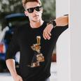 ビールヨークシャーテリア 長袖Tシャツ 彼への贈り物