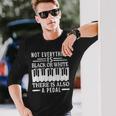 ピアノ奏者 ピアニスト クラシック音楽愛好家の衣装 長袖Tシャツ 彼への贈り物