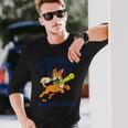 ピックルボール ソーシャル クラブ マティーニ ディンク 漫画 犬 長袖Tシャツ 彼への贈り物