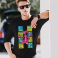 ピンクパンサー ヴィンテージ ラブ&ピンク禅チョークアート 長袖Tシャツ 彼への贈り物