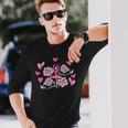 ピンクローズのバレリーナ バレエ 長袖Tシャツ 彼への贈り物